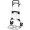 Schäfer Shop Select Diable, capacité de charge 200 kg, pliable, poignées pivotantes, sangle de serrage, 2 roues fixes, aluminium/plastique, rouge-noir-argenté
