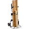 Schäfer Shop Select Diable, capacité de charge 200 kg, pliable, poignées pivotantes, sangle de serrage, 2 roues fixes, aluminium/plastique, rouge-noir-argenté