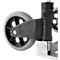 Schäfer Shop Select Diable, capacité de charge 200 kg, pliable, poignées pivotantes, sangle de serrage, 2 roues fixes, aluminium/plastique, rouge-noir-argenté