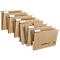 Schäfer Shop Select Dossiers suspendus , en carton recyclé, avec bandes latérales en lin latérales, pour format A4, brun natron, 25 pièces