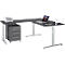 Schäfer Shop Select Ensemble de meubles de bureau 3 pièces Bureau Start Off, rectangulaire, pied en T, L 1800 x P 800 x H 735 mm 