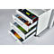 Schäfer Shop Select Ensemble de meubles de bureau 3 pièces Bureau Start Off, rectangulaire, pied en T, L 1800 x P 800 x H 735 mm, érable/graphite