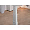Schäfer Shop Select ERGO-T escritorio, regulable eléctricamente en altura, forma libre, fijación a la izquierda, pata en T, An 1800 x Al 640-1300 mm, decoración arce/aluminio blanco