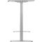 Schäfer Shop Select escritorio LOGIN, regulable eléctricamente en altura, rectangular, pata en T, ancho 1800 x fondo 800 x alto 645-1290 mm, aluminio gris claro/blanco