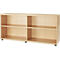 Schäfer Shop Select Estantería auxiliar, de madera, 2 estantes, An 1600 x P 421 x Al 750 mm, arce