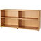 Schäfer Shop Select Estantería auxiliar, de madera, 2 estantes, An 1600 x P 421 x Al 750 mm, haya