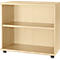 Schäfer Shop Select Estantería auxiliar, de madera, 2 estantes, An 800 x P 421 x Al 750 mm, arce