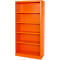 Schäfer Shop Select Estantería de acero MS iCOLOUR, 5 alturas de archivo, An 950 x P 400 x Al 1935 mm, naranja RAL 2004