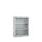 Schäfer Shop Select Estantería de acero MS iCONOMY, 3 alturas de archivo, An 800 x P 400 x Al 1215 mm, aluminio blanco RAL 9006