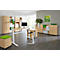Schäfer Shop Select Estantería MOXXO IQ, madera, 3 compartimentos, 3 AA, An 801 x P 362 x Al 1115 mm, gris luminoso