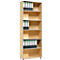 Schäfer Shop Select Estantería MOXXO IQ, madera, 6 compartimentos, 6 AA, An 801 x P 362 x Al 2168 mm, acabado en arce