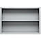 Schäfer Shop Select Étagère à poser MS, 2 HC, L 1200 x P 400 x H 800 mm, tôle d'acier, aluminium blanc