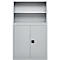 Schäfer Shop Select Étagère à poser MS, 2 HC, L 1200 x P 400 x H 800 mm, tôle d'acier, aluminium blanc