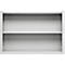 Schäfer Shop Select Étagère à poser MS, 2 HC, L 1200 x P 400 x H 800 mm, tôle d'acier, gris clair