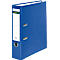 Blue binder with a white label and metal rings. The label shows the lettering "SCHÄFER & SCHOR". The binder is slightly oblique.