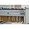 Close-up of a hanging file cabinet with brown file folders and index tabs.
