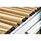 Close-up of hanging file folders in a file cabinet. The files are light brown and neatly arranged.