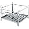 Schäfer Shop Select gaascontainer, met halfvouwbare wand, B 1050 x D 850 x H 670 mm, thermisch verzinkt, tot 1000 kg