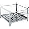 Schäfer Shop Select gaascontainer, met halfvouwbare wand, B 1050 x D 850 x H 670 mm, thermisch verzinkt, tot 1000 kg