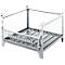 Schäfer Shop Select gaascontainer, met halfvouwbare wand, B 1050 x D 850 x H 670 mm, thermisch verzinkt, tot 1000 kg