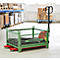 Schäfer Shop Select gaascontainer, met uitneembare langswand, B 1050 x D 850 x H 590 mm, reseda groen RAL 6011, tot 1000 kg