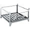 Schäfer Shop Select gaascontainer, met uitneembare langswand, B 1050 x D 850 x H 590 mm, thermisch verzinkt, tot 1000 kg