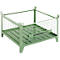 Schäfer Shop Select gaascontainer, met vaste wanden, B 1050 x D 850 x H 670 mm, reseda groen RAL 6011, tot 1000 kg
