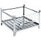 Schäfer Shop Select gaascontainer, met vaste wanden, B 1050 x D 850 x H 670 mm, thermisch verzinkt, tot 1000 kg