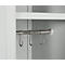 Schäfer Shop Select garderobekast, 1 vak, 1 deur, 2 legplanken, kledingstang, B 300 x D 457 x H 1800 mm, kwaliteit plaatstaal, afsluitbaar