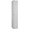Schäfer Shop Select Garderobenspind, 1 Abteil, 1-türig, 4 Einlegeböden, B 300 x T 457 x H 1800 mm, Qualitätsfeinblech, abschließbar
