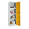 Schäfer Shop Select Gefahrstoffschrank MSI-US2506, Stahl, B 600 x T 500 x H 1935 mm Belüftungsschlitze, 4 Wannen à 11 l