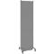 Schäfer Shop Select geluidsisolerende scheidingswand, mobiel, basispaneel, met 2 poten &amp; dubbele wielen, B 625 x D 740 x H 2500 mm, stofgrijs RAL 7037