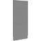 Schäfer Shop Select geluidsisolerende scheidingswand, verrijdbaar, aansluitpaneel, B 1000 x D 740 x H 2500 mm, stofgrijs RAL 7037