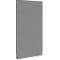 Schäfer Shop Select geluidsisolerende scheidingswand, verrijdbaar, aansluitpaneel, B 1250 x D 740 x H 2500 mm, stofgrijs RAL 7037
