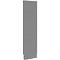 Schäfer Shop Select geluidsisolerende scheidingswand, verrijdbaar, aansluitpaneel, B 625 x D 740 x H 2500 mm, stofgrijs RAL 7037