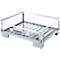 Schäfer Shop Select Gitterboxpalette, mit klappbarer Wand, B 1240 x T 835 x H 420 mm, feuerverzinkt, bis 1000 kg
