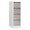 Schäfer Shop Select Hängeregisterschrank H24ES, 1-bahnig, 4 Schübe, 425 x 600 x 1350 mm, platingrau