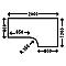 Schäfer Shop Select hoekbureau COMBITEC, 90° hoek rechts, C-poot, B 2000 x D 1200/800 x H 677-817 mm, aluminium lichtgrijs/wit
