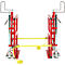 Schäfer Shop Select Hydraulischer Hubtransporter, Hubhöhe 100 mm, bis 1800 kg, Stahl, rot