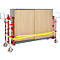 Schäfer Shop Select Hydraulischer Hubtransporter, Hubhöhe 100 mm, bis 1800 kg, Stahl, rot