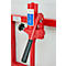 Schäfer Shop Select Hydraulischer Hubtransporter, Hubhöhe 100 mm, bis 1800 kg, Stahl, rot