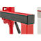 Schäfer Shop Select Hydraulischer Hubtransporter, Hubhöhe 100 mm, bis 1800 kg, Stahl, rot