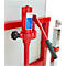 Schäfer Shop Select Hydraulischer Hubtransporter, Hubhöhe 250 mm, bis 1800 kg, Stahl, rot