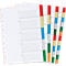 Schäfer Shop Select Intercalaires colorés en PP format A4 , utilisation universelle, 10 feuilles, 5 coloris, 10 p.