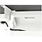 Schäfer Shop Select Kabelgoot standaard, voor in hoogte verstelbare bureautafels vanaf B 1400 mm, neerklapbaar, wit