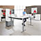 Schäfer Shop Select kabelkanaal, scharnierend, telescopisch in het bereik 1024-1624 mm, metaal, aluminium wit