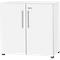 Schäfer Shop Select Kast Start Off, 2 ordnerhoogten, afsluitbaar, B 800 x D 420 x H 744 mm, hout, wit/wit 