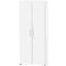 Schäfer Shop Select Kast Start Off, 6 ordnerhoogten, afsluitbaar, B 800 x D 420 x H 2196 mm, hout, wit/wit 