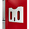 Schäfer Shop Select kast voor gevaarlijke stoffen, voor olie enz., 2 x 60 l vaten en 8 x 20 l bussen, B 1055 x D 520 x H 1950 mm, lichtgrijs/robijnrood