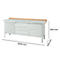 Werkbank met laden en deuren. Afmetingen: 2000 x 700 x 840 mm. Bovenste werkoppervlak van hout.